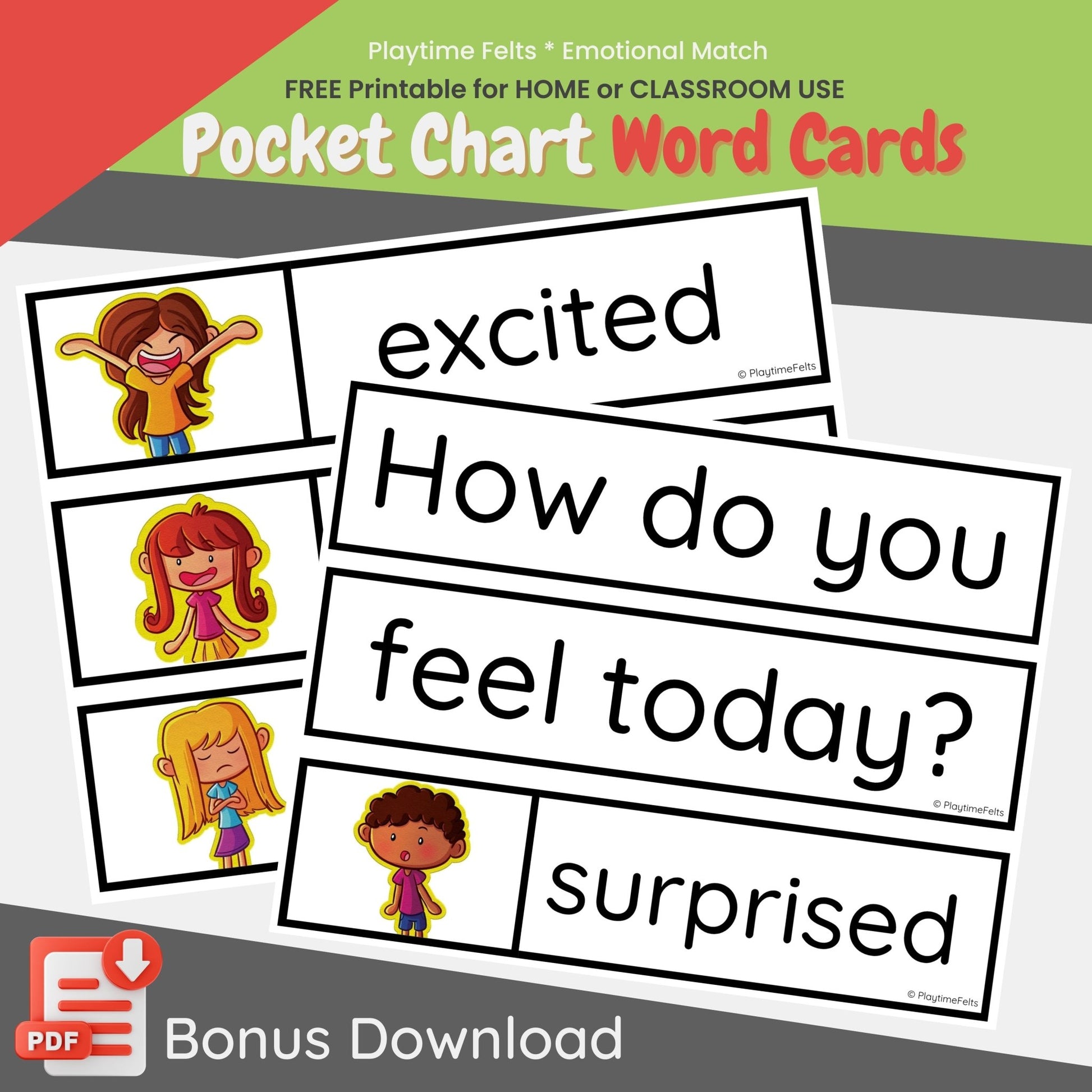 Emotional Match Felt Board Activity Set for Pre-K Plus an INSTANT 📥 Download - Felt Board Stories for Preschool Classroom Playtime Felts