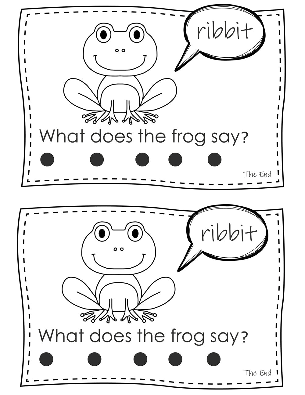 FREE Frog Life Cycle Beginning Readers Mini Book - Preschool Activity Sheets Playtime Felts