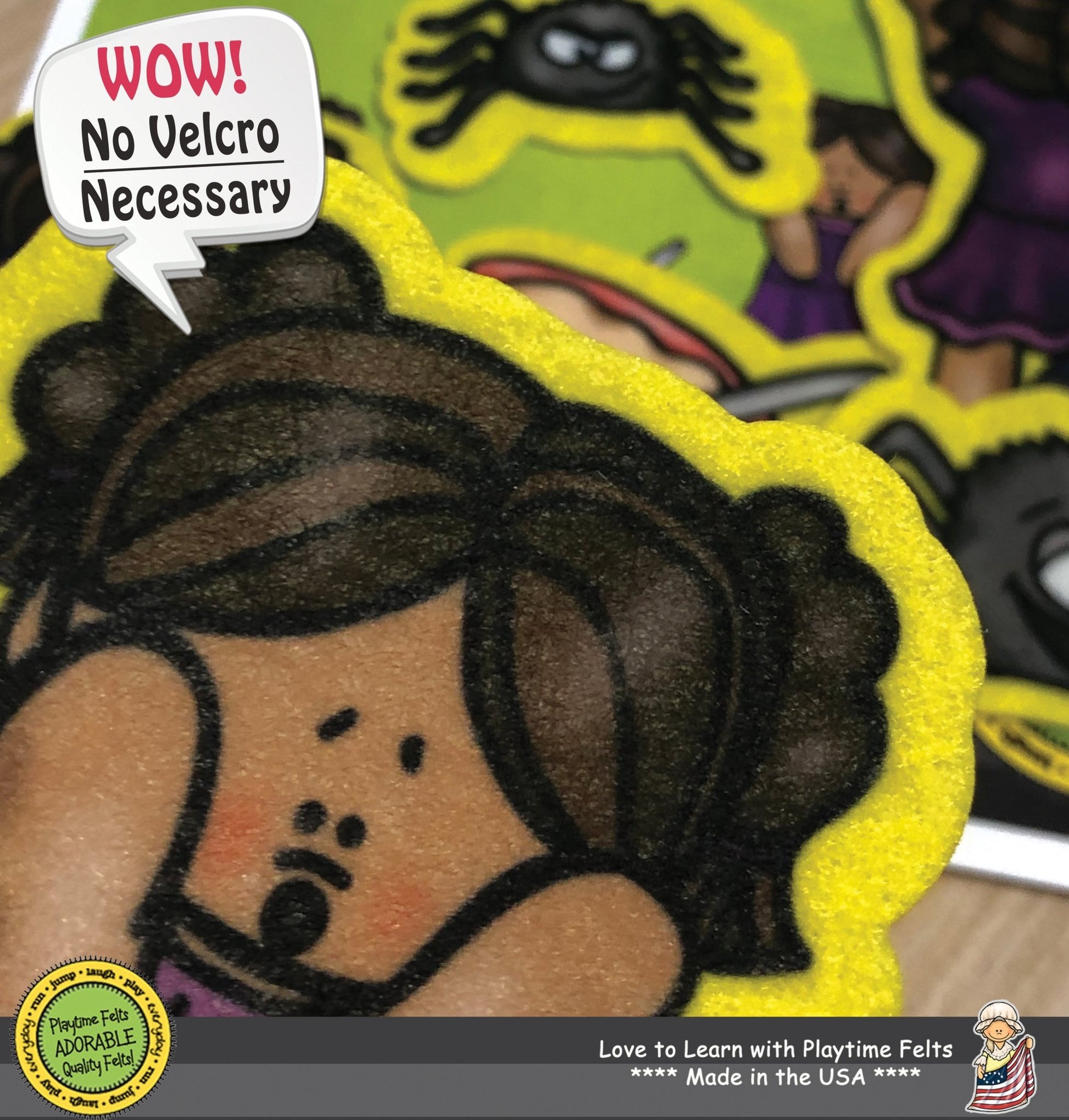 Little Miss Muffet| Nursery Rhyme Felt Board Stories - Felt Board Stories for Preschool Classroom Playtime Felts